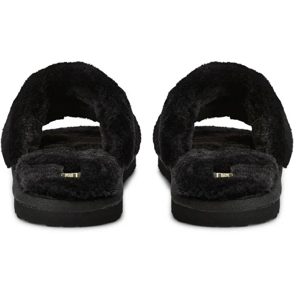 Hard to find PUMA Women's Metallic Fluff REMIX black & gold Slides in size 10 - Picture 4 of 4